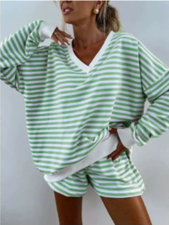 Kendall™ | Relaxed Striped Two-Piece Lounge Set