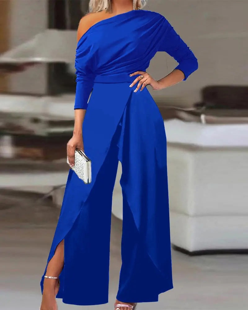 Lucille™ | Elegant Split Hem Jumpsuit