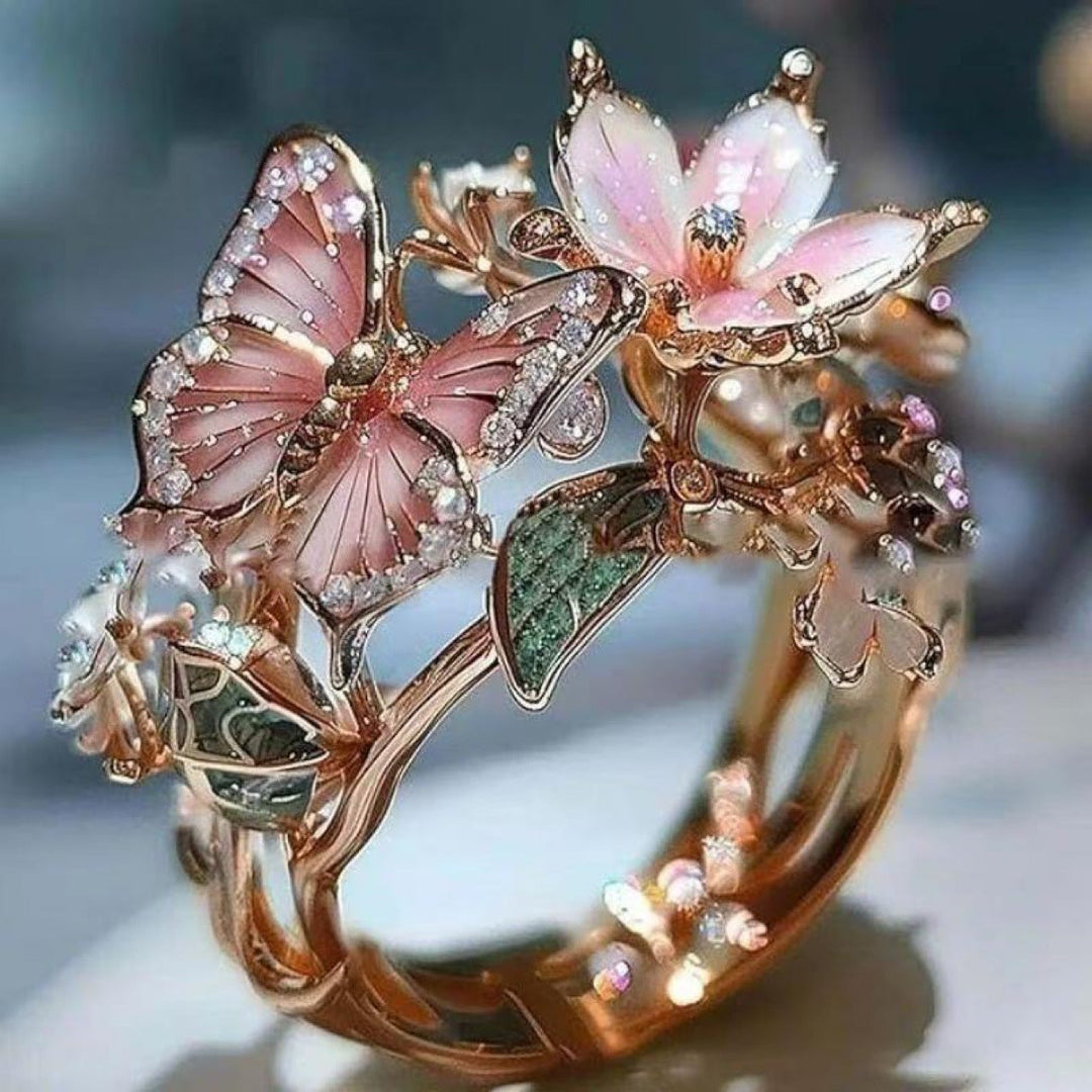 Mia™ | Dainty Sparkling Butterfly Ring