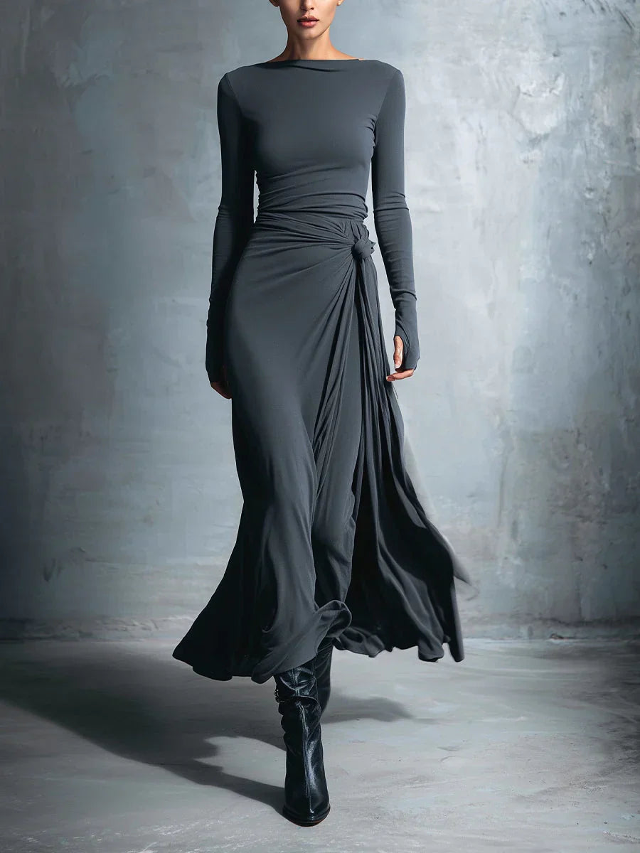 Zaylena™ | Side Knot Maxi Dress
