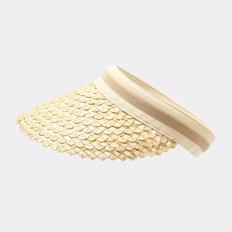 Alanna™ | Wide Brim Adjustable UV Protection Sun Visor Hat