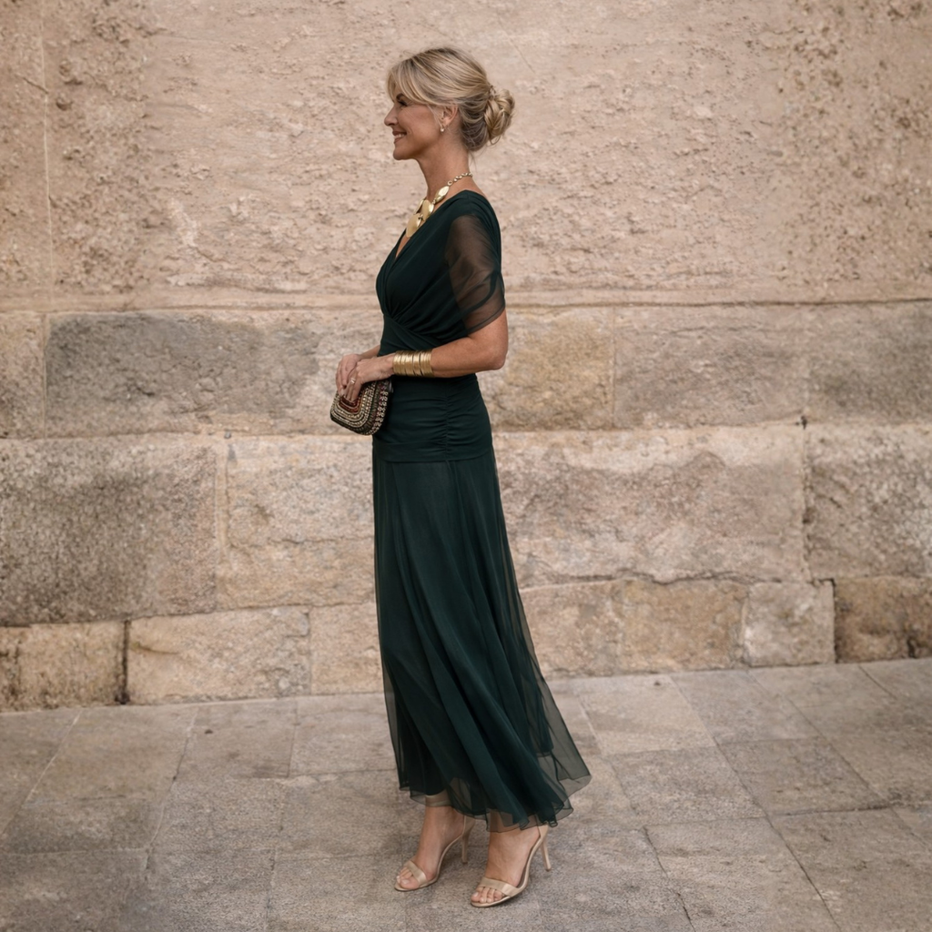 Nyssa™ | Off-Shoulder Elegant Maxi Dress