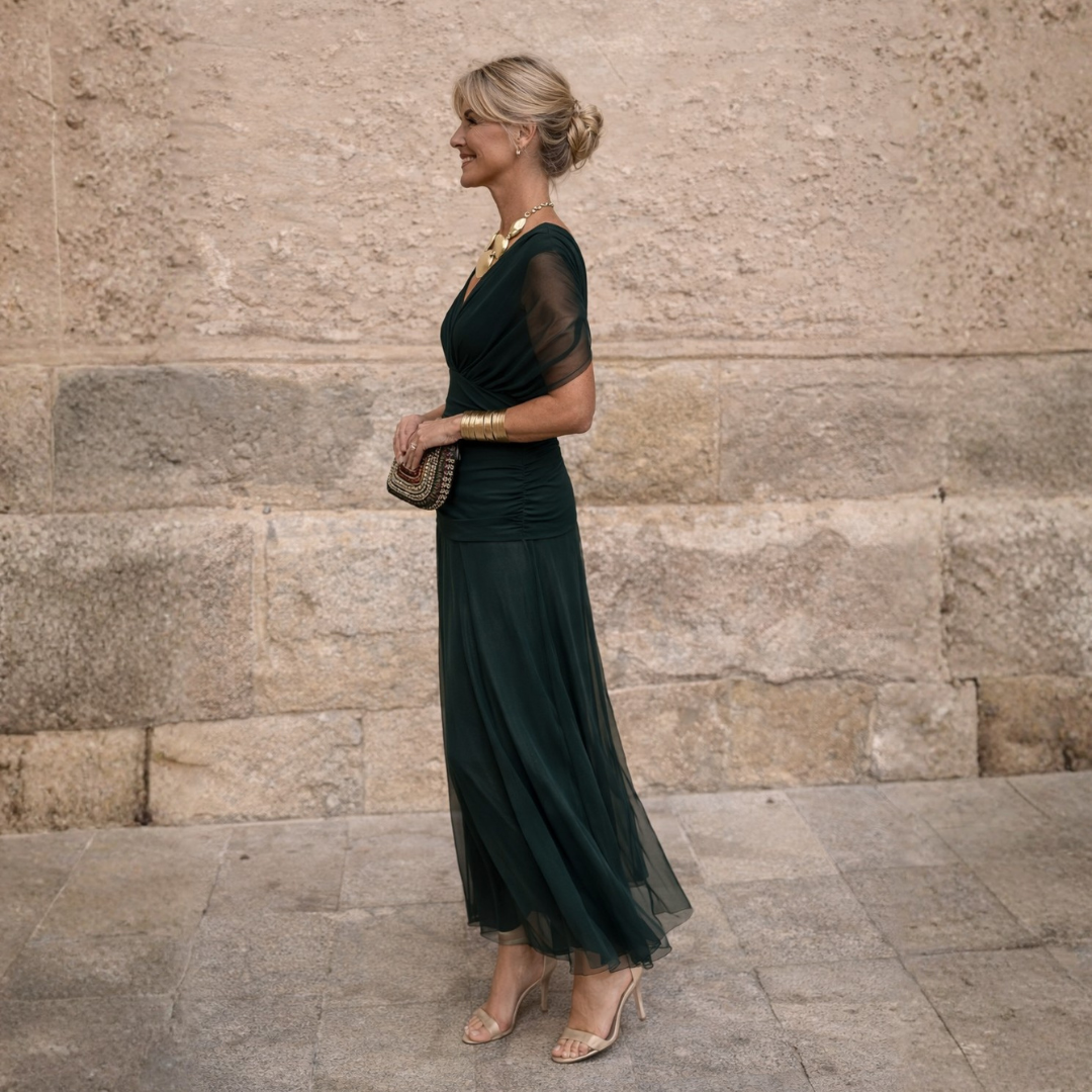 Nerina™ | Off Shoulder Maxi Dress