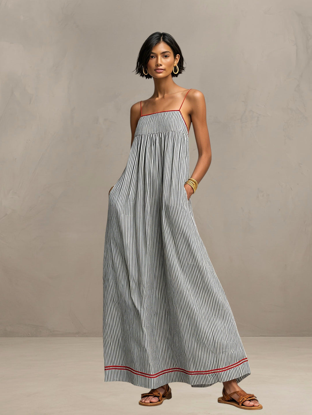 Paisley™ | Striped Maxi Dress