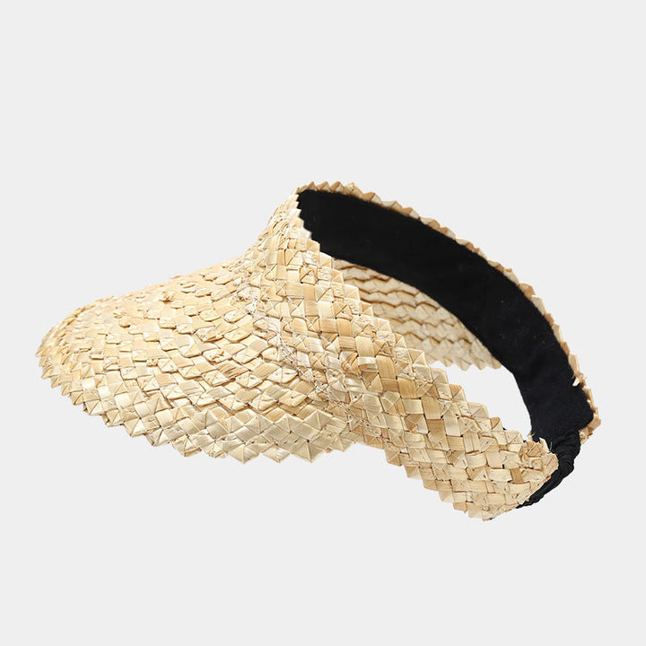 Alanna™ | Wide Brim Adjustable UV Protection Sun Visor Hat