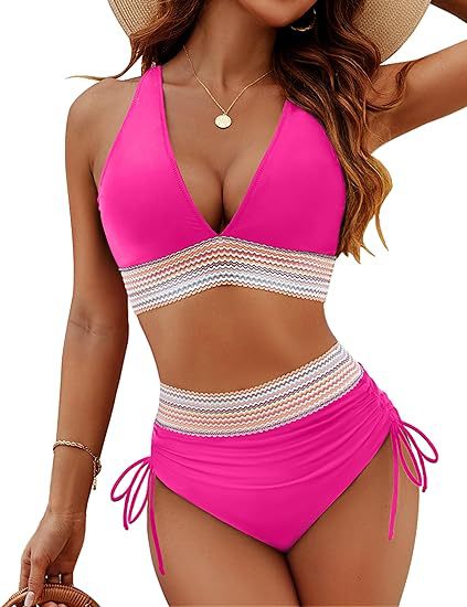 Harriet™ | Elegant High-Waisted Two-Piece Bikini Set