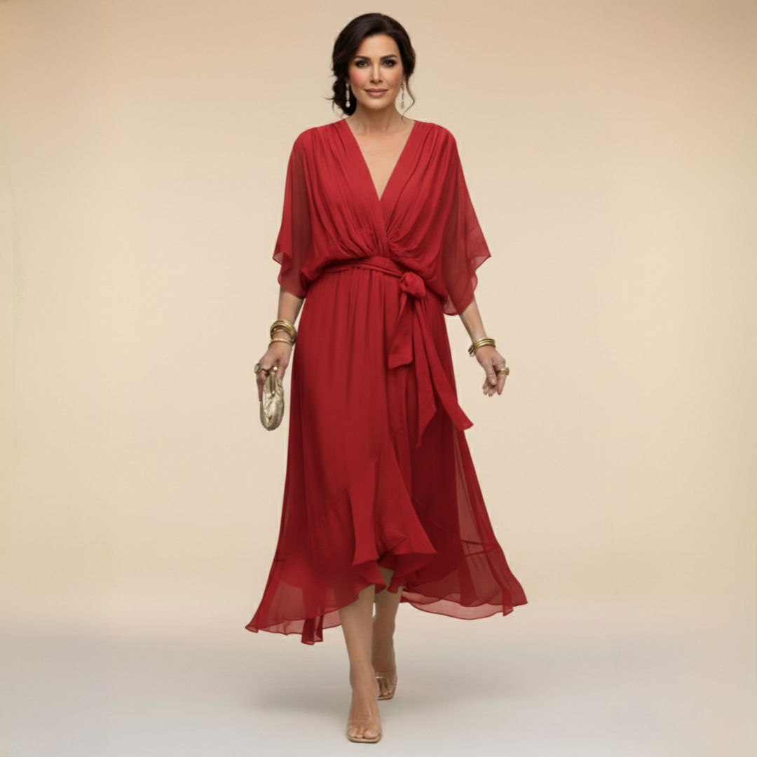 Bethany™ | Elegant V-Neck Dress