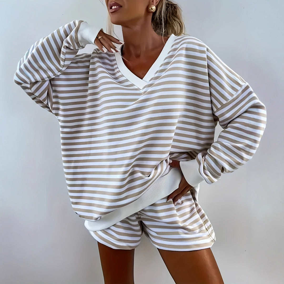 Kendall™ | Relaxed Striped Two-Piece Lounge Set
