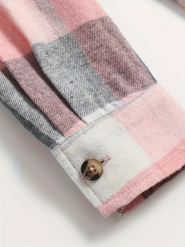 Shelby™ | Oversized Plaid Button Up Shirt