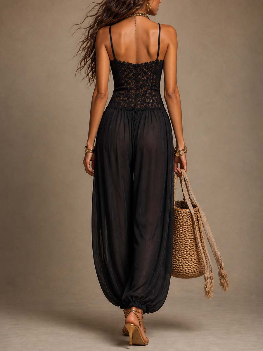 Jubilee™ | Flowy Halter Wide-Leg Jumpsuit