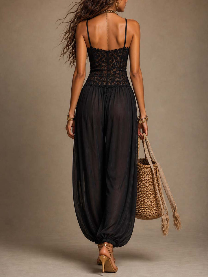 Jubilee™ | Flowy Halter Wide-Leg Jumpsuit