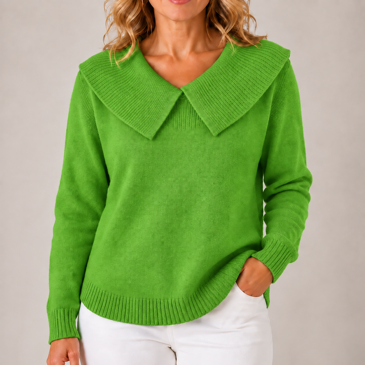 Yari™ | Elegant Collar Knit Sweater