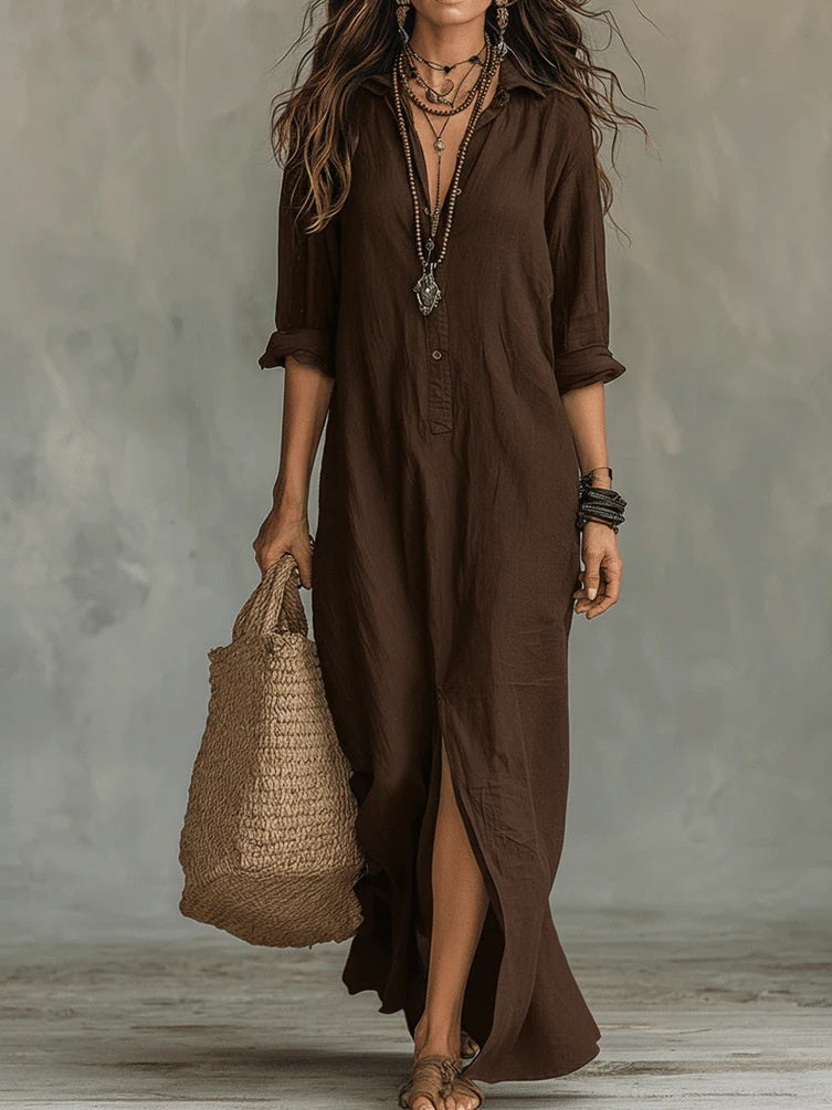 Nina™ | Flowy Flattering Casual Maxi Dress