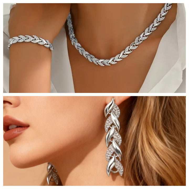 Rebecca™ | Elegant Rhinestone Fishtail Two-Piece Set