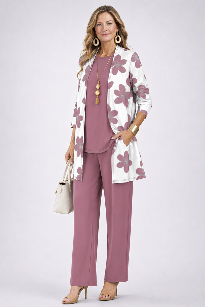 Dahlia - Floral Grace Three-Piece Set
