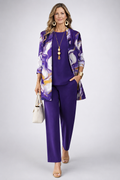 Violet - Marble Print Three-Piece Set