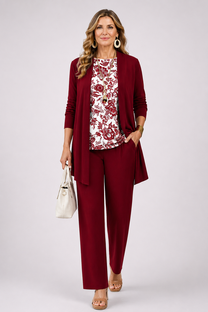 Scarlett - Floral Charm Three-Piece Set