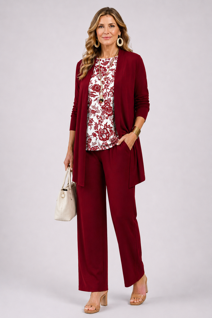 Scarlett - Floral Charm Three-Piece Set
