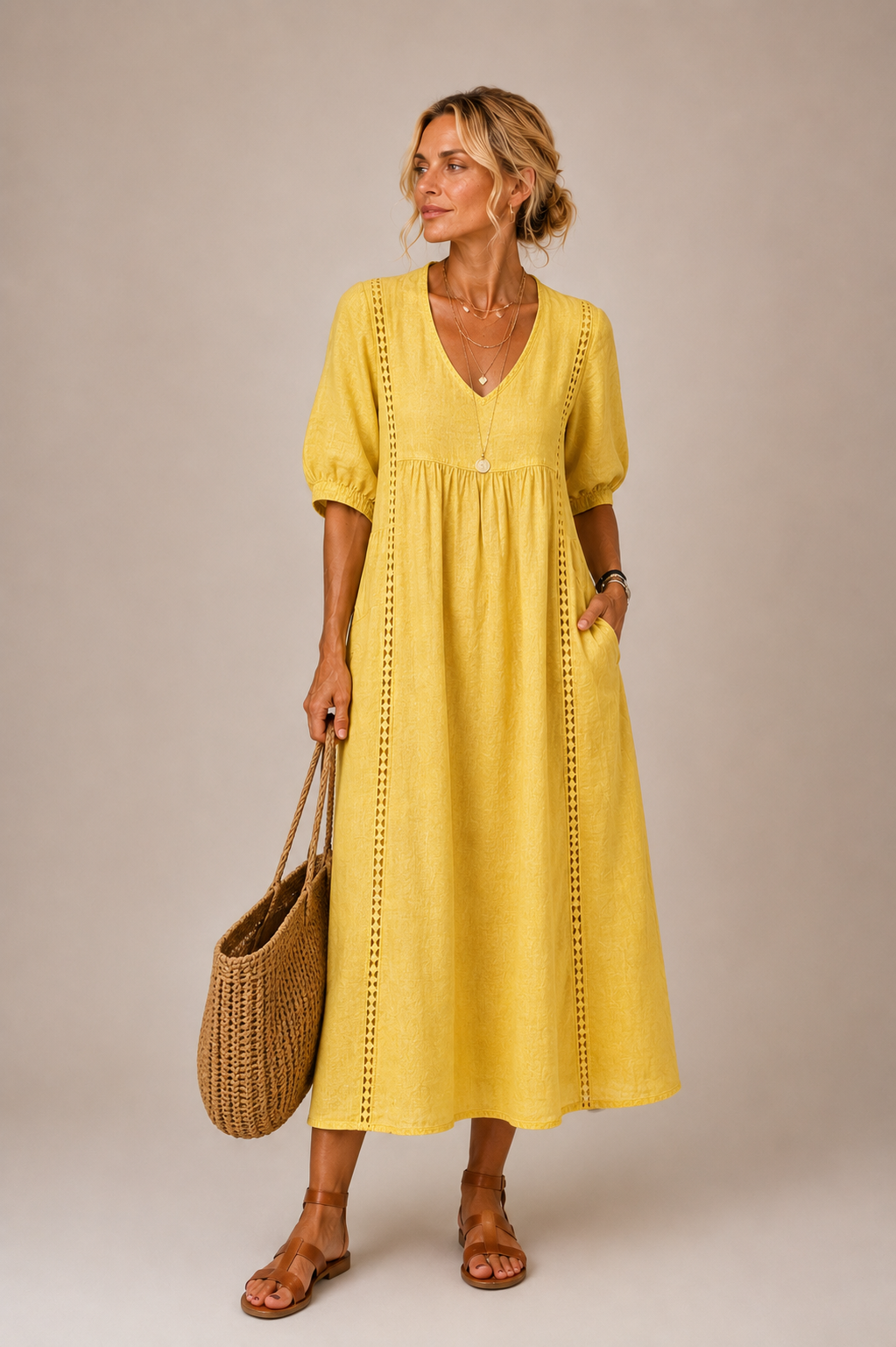 Uliana™ | Lightweight Summer Midi Dress