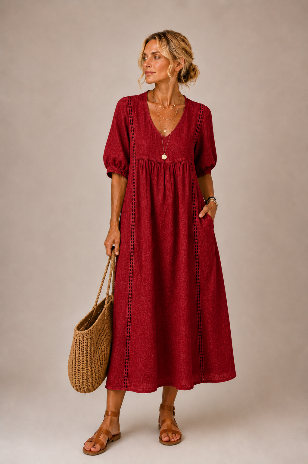 Evelyn™ | Lightweight Summer Midi Dress