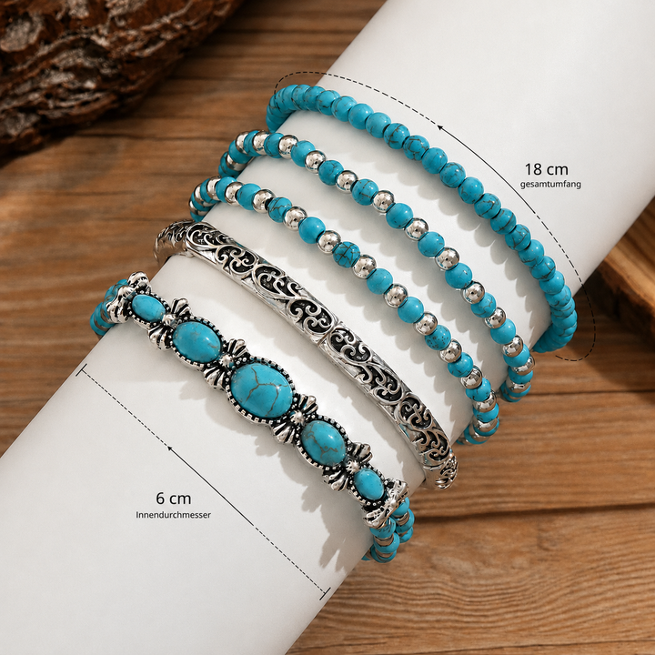Aliyah™ | Boho Beaded Stackable Bracelet Set
