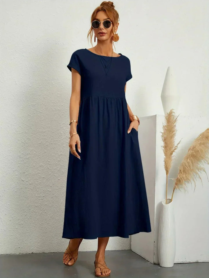 Leilani™ | Elegant Fluid Midi Dress