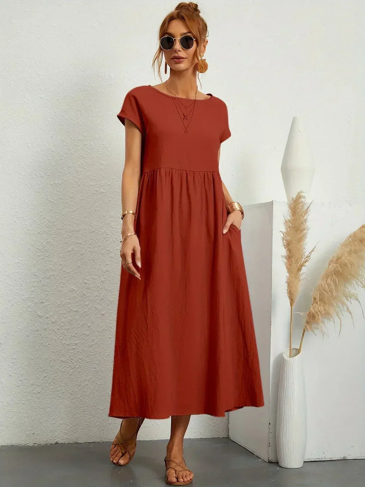 Leilani™ | Elegant Fluid Midi Dress