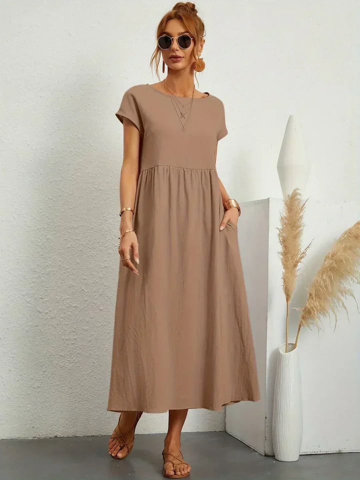 Leilani™ | Elegant Fluid Midi Dress