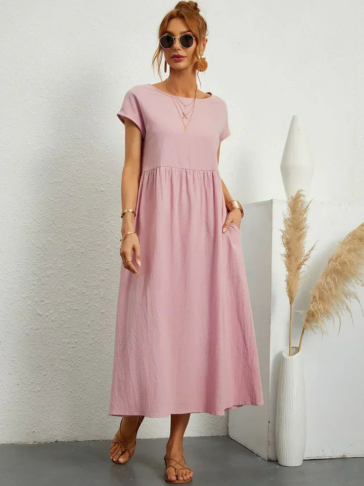Leilani™ | Elegant Fluid Midi Dress