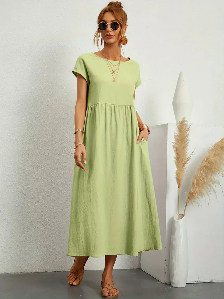 Leilani™ | Elegant Fluid Midi Dress