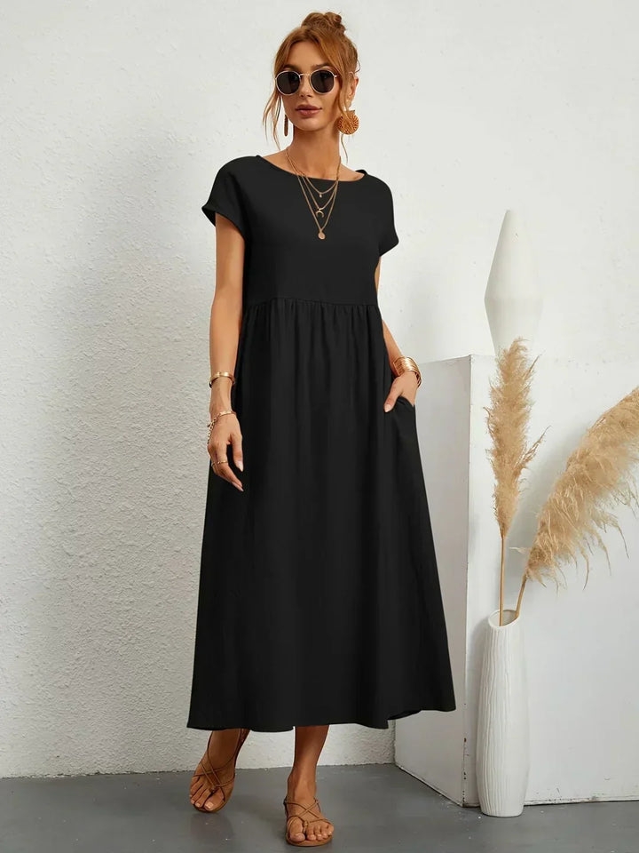 Leilani™ | Elegant Fluid Midi Dress