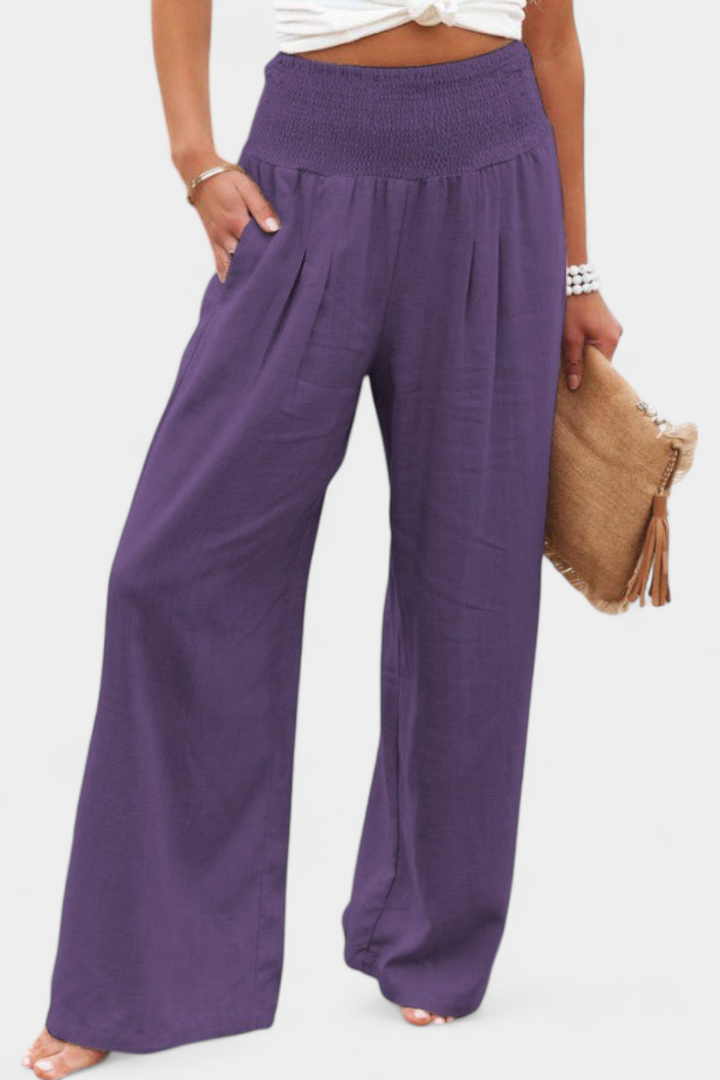 Reese™ | Elastic Waist Wide-Leg Pants