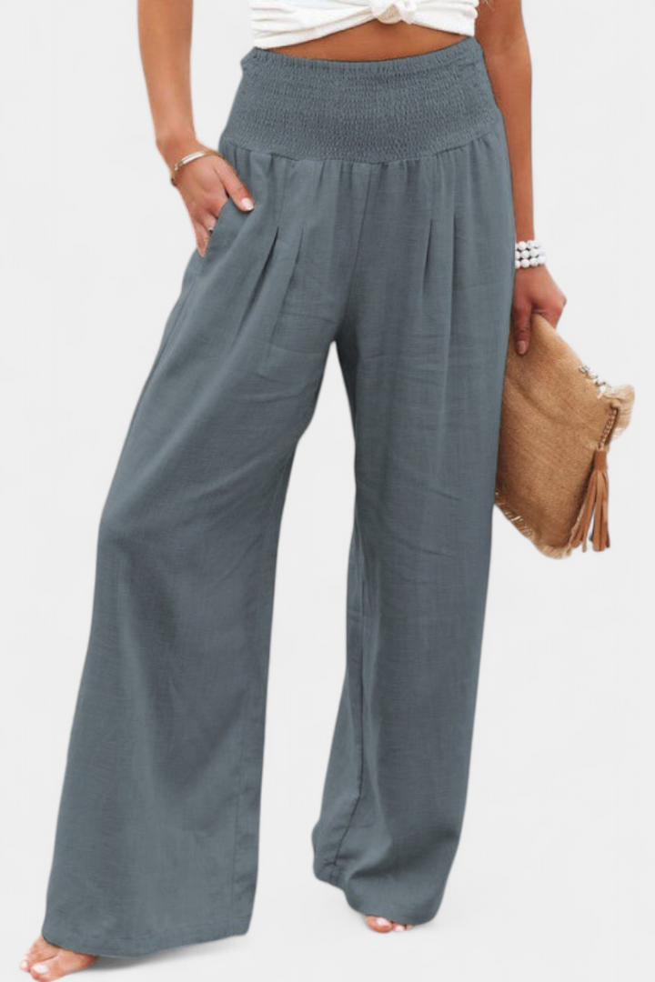 Reese™ | Elastic Waist Wide-Leg Pants
