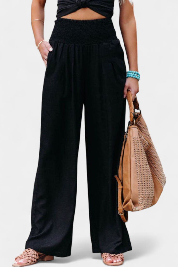 Reese™ | Elastic Waist Wide-Leg Pants