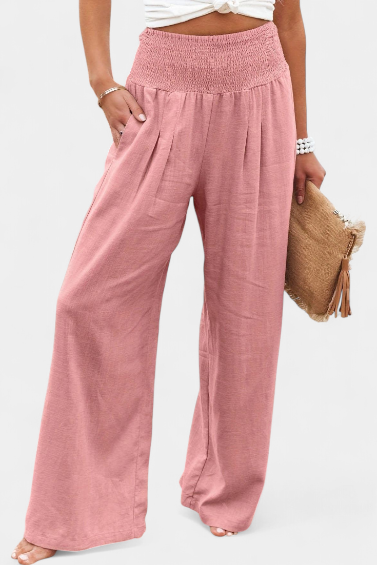 Reese™ | Elastic Waist Wide-Leg Pants