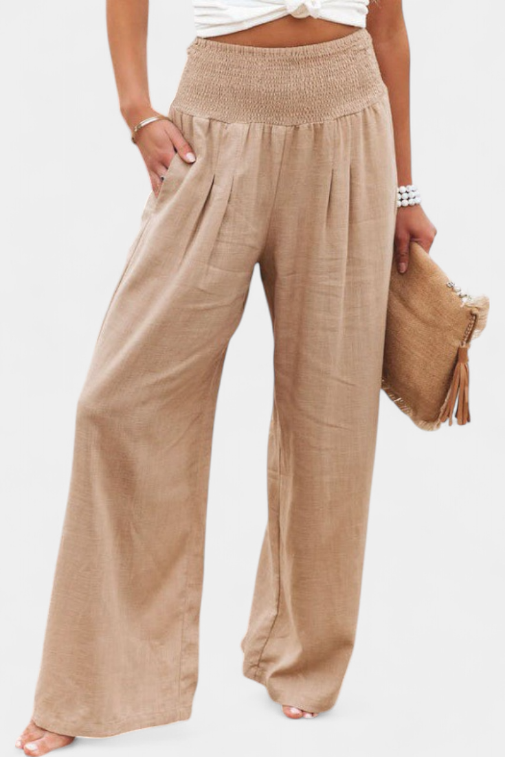 Reese™ | Elastic Waist Wide-Leg Pants