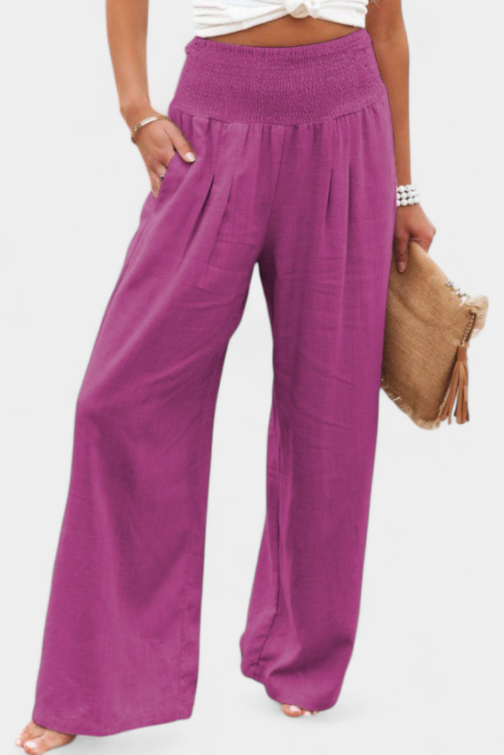 Reese™ | Elastic Waist Wide-Leg Pants