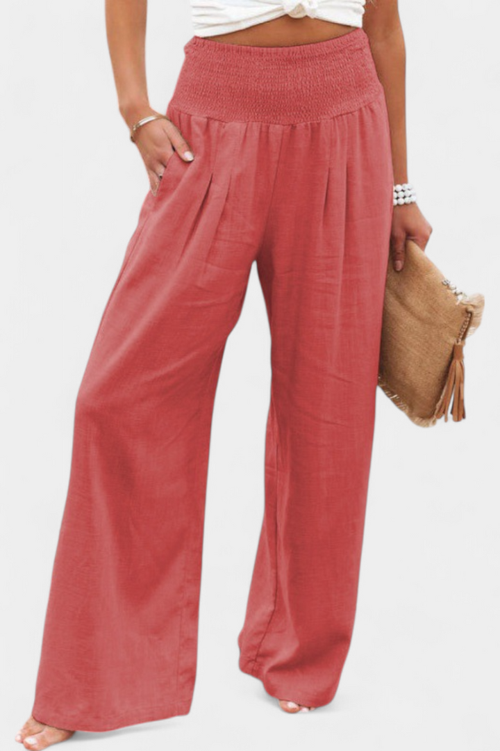 Reese™ | Elastic Waist Wide-Leg Pants