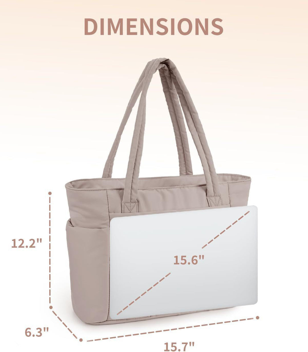 Whitney - Quilted Large Capacity Tote Bag