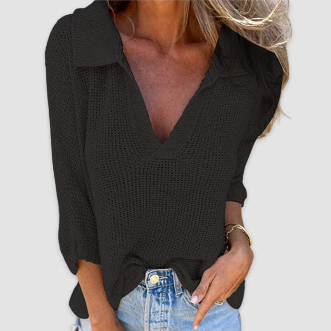 Taylor™ | Elegant V-Neck Top