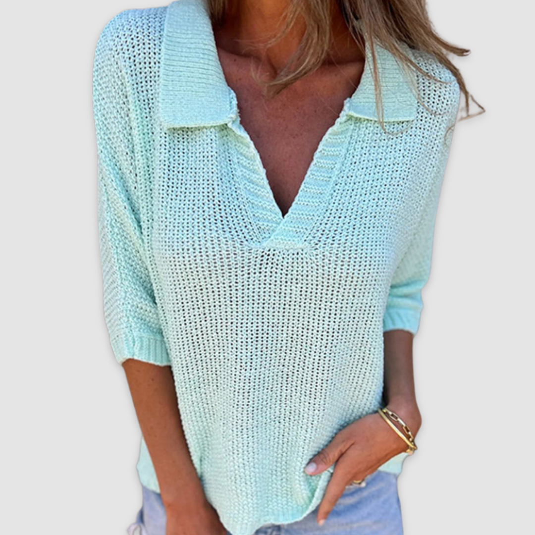 Taylor™ | Elegant V-Neck Top