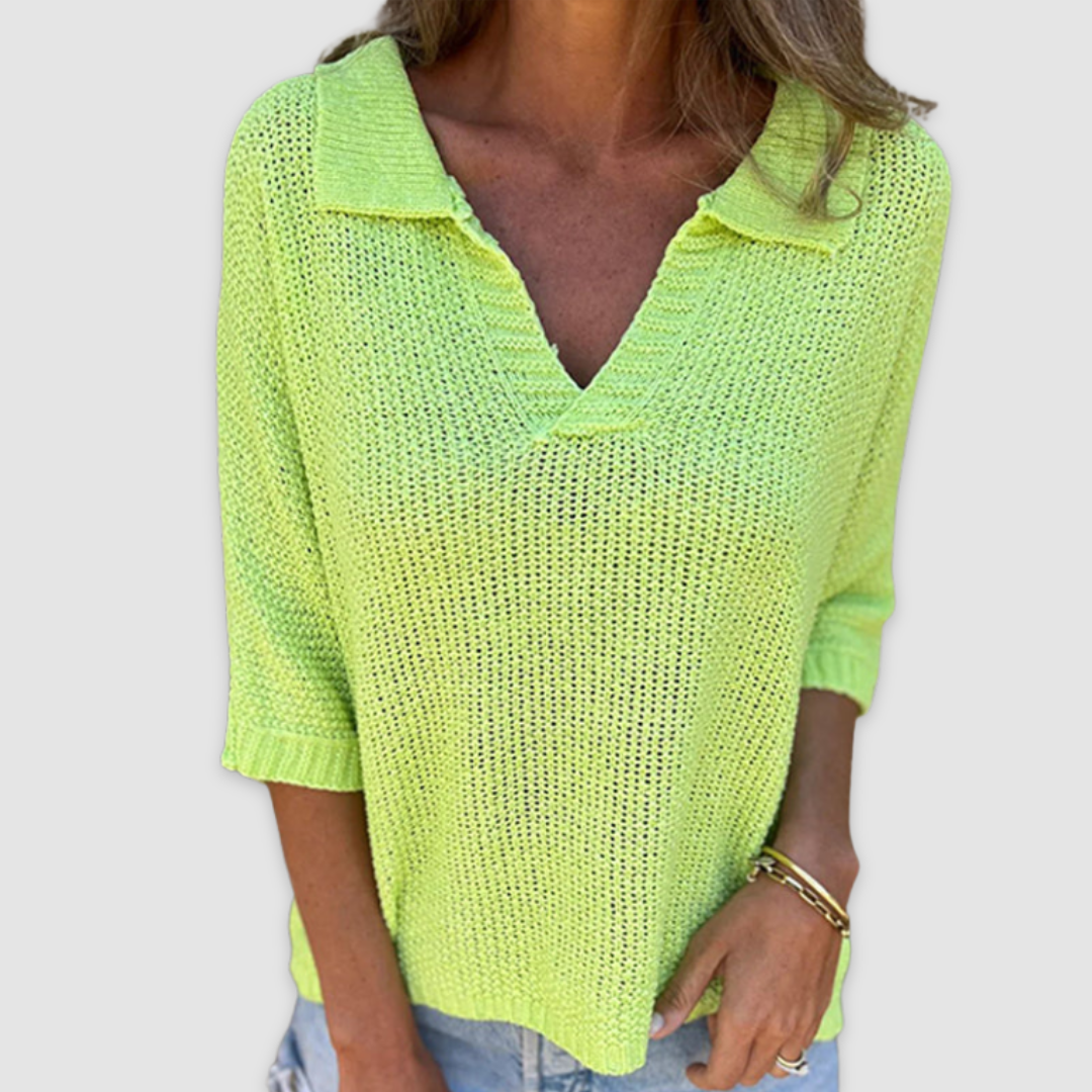 Taylor™ | Elegant V-Neck Top