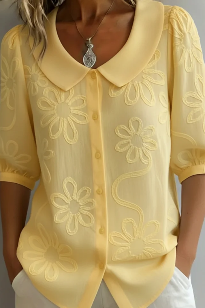 Audrey™ | Elegant Floral Blouse