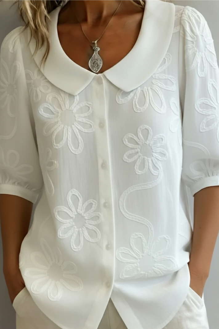Audrey™ | Elegant Floral Blouse