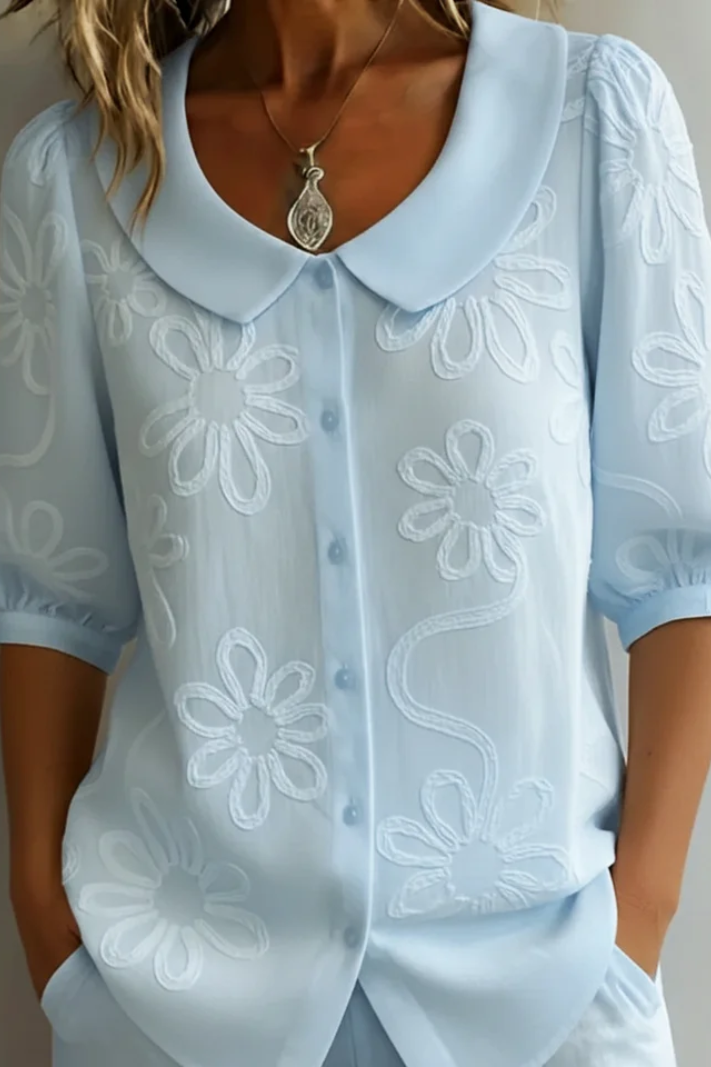 Audrey™ | Elegant Floral Blouse