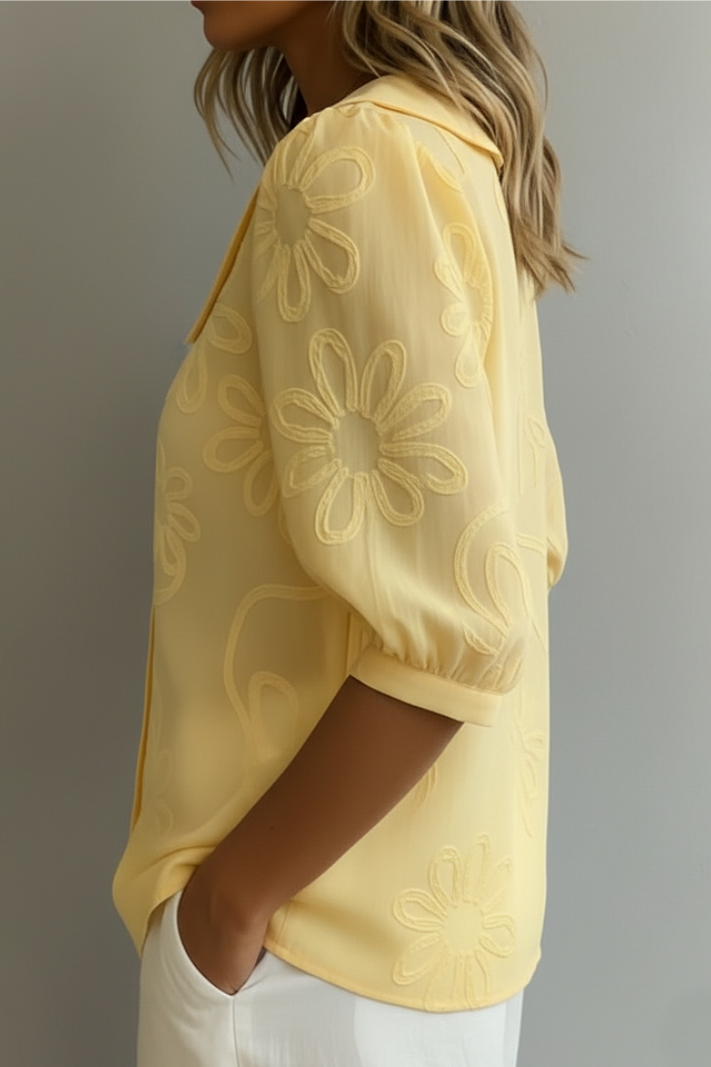 Audrey™ | Elegant Floral Blouse