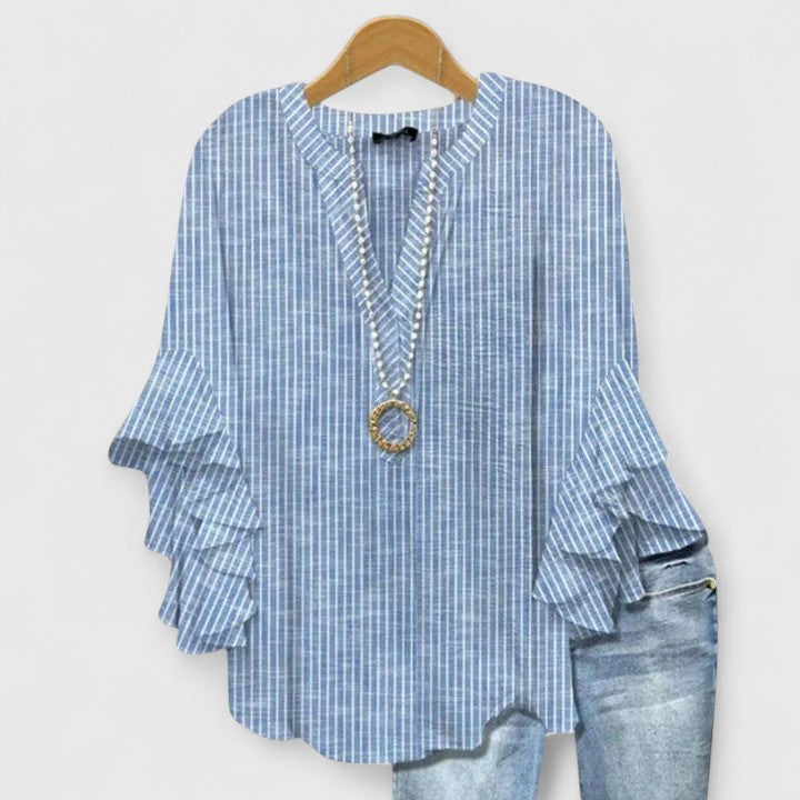 Kimberly™ | Ruffle Sleeve Flowy Blouse