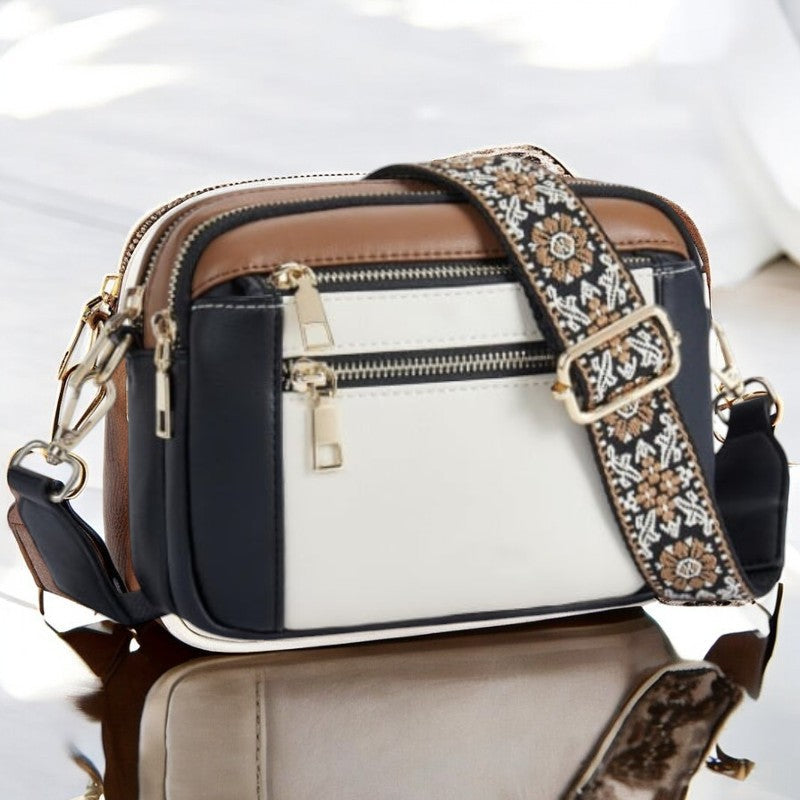 Julia – Refined Leather Shoulder Bag with Compartments