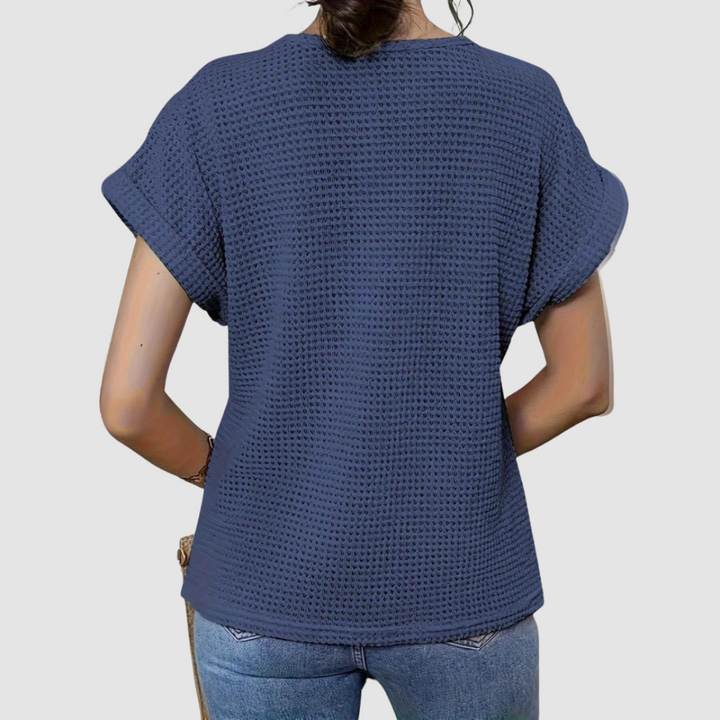 Aylin™ | Elegant Sheer Embroidered Top