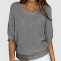 Eliana™ | Elegant Crewneck Knit Sweater